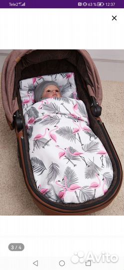 Комплект в коляску матрас, падушка, одеяло