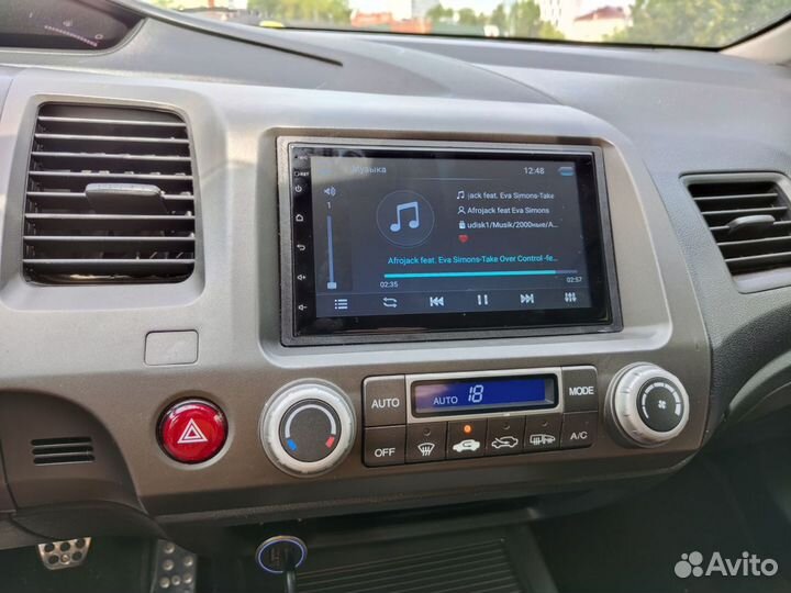 Магнитола 2 din android 7 дюймов Honda civic 4D