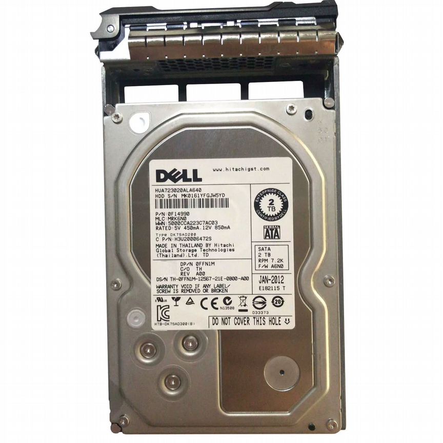 [FFN1M] Жесткий Диск Dell 2tb Sata3 3,5" Hdd Ffn1m