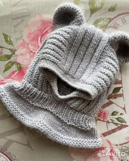 Шапка шлем детская зимняя