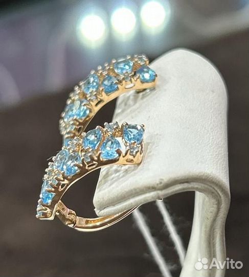 Золотые серьги 585 пробы