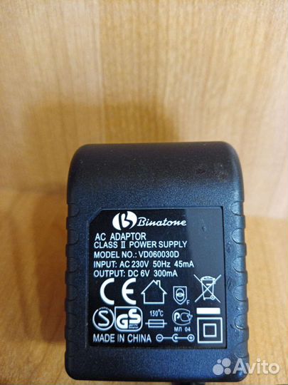 Адаптер блок питания 6V
