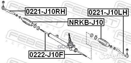 Наконечник р/т nissan X-trail/qashqai/ renault