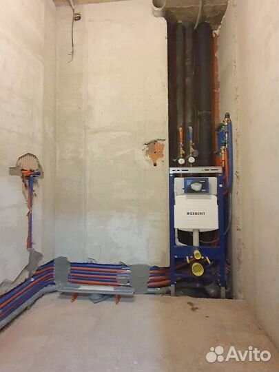 Установка унитаза, инсталляции. Сантехник Москва