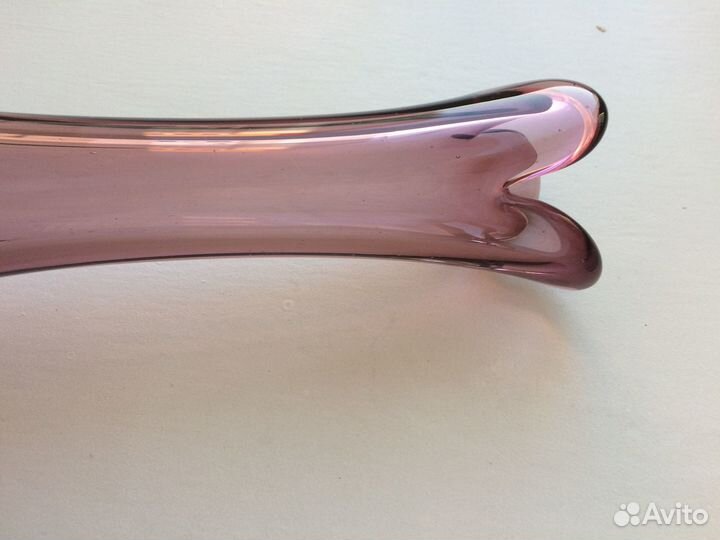 Ваза цветное стекло Чехия