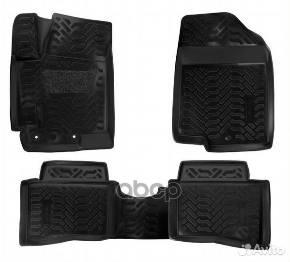 Ковры в салон (3D с подпят.) для Kia Rio III (1