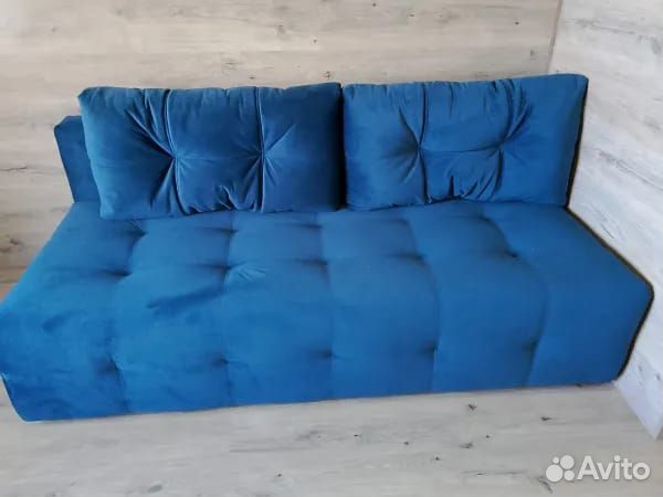 Диван-кровать в велюре, анатомический матрас(нпб)