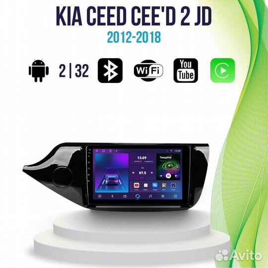 Магнитола Kia ceed Cee'd 2 JD 4/64