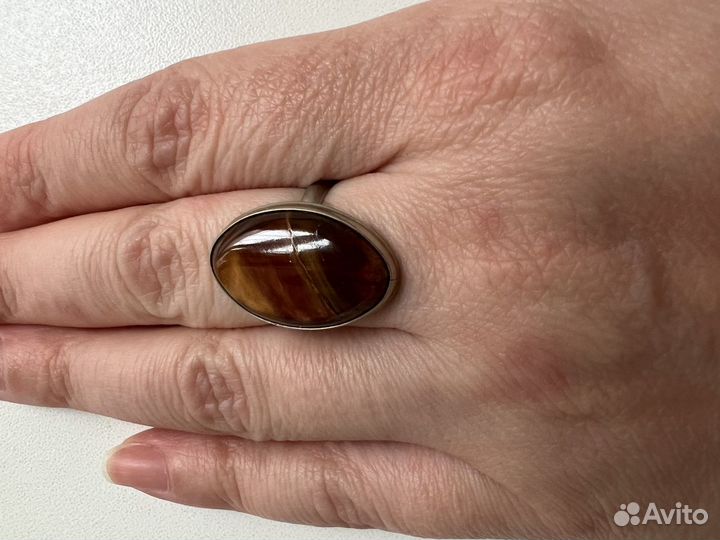 Кольцо с натральным камнем