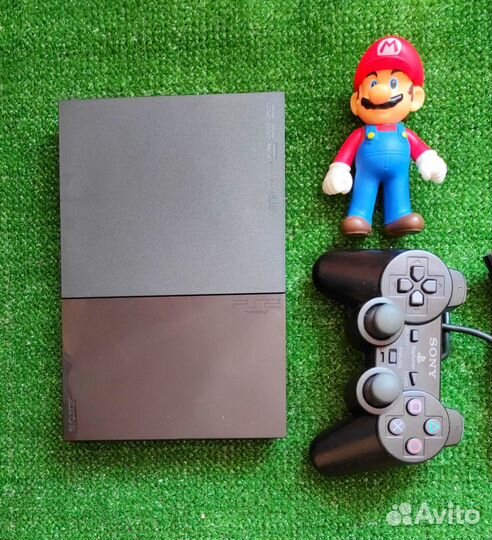 Прошитая Sony PS2 Slim в Марио