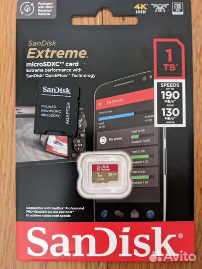 Карта памяти SanDisk MicroSD Extreme