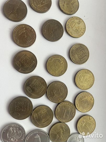 Коллекция 10 рублевых монет