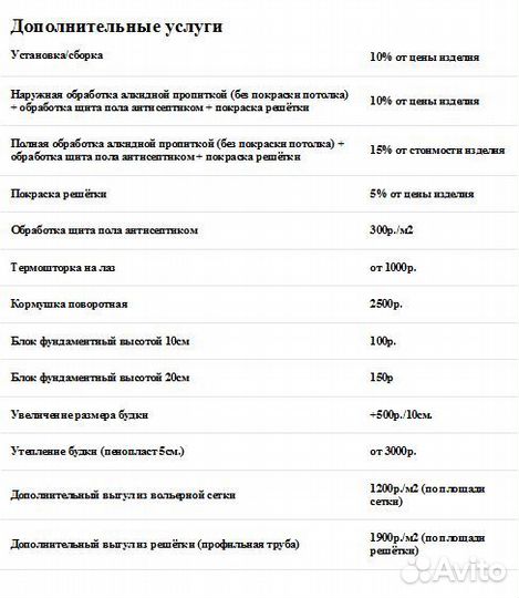 Утепленный вольер вн-71