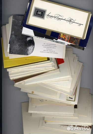 Пригласительные билеты на выставки. 180 шт. 1960-е