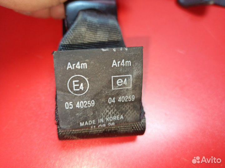 Ремень безопасности задний правый Hyundai Solaris