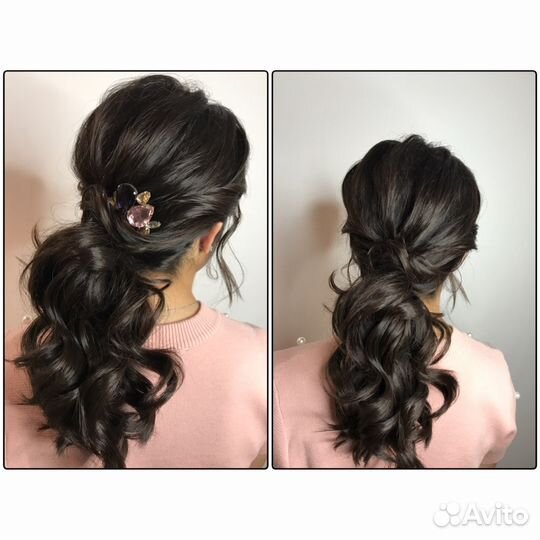 Вечерние причёски и макияж