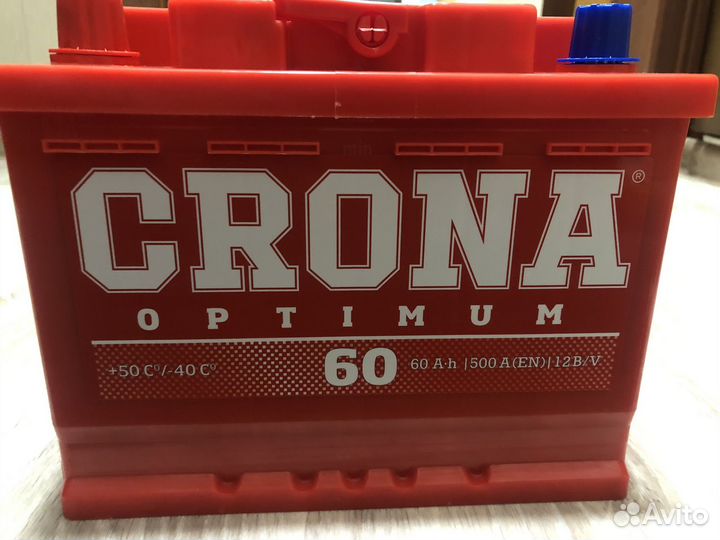 Аккумулятор 60А 500А ен