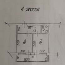 2-к. квартира, 40,5 м², 4/7 эт.