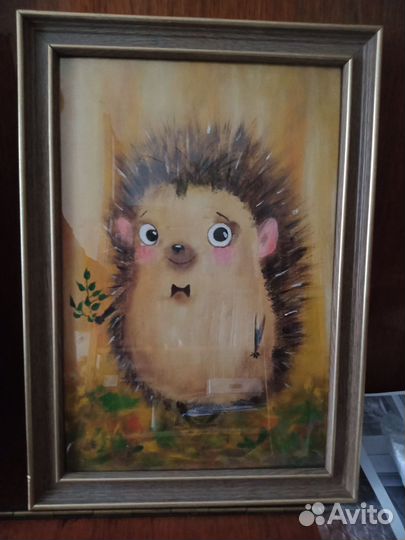 Картина с милахой Ёжиком