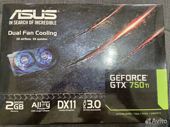 Видеокарта gtx 750 ti asus