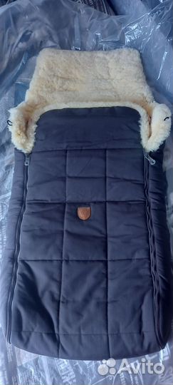 Зимний конверт в коляску на овчине