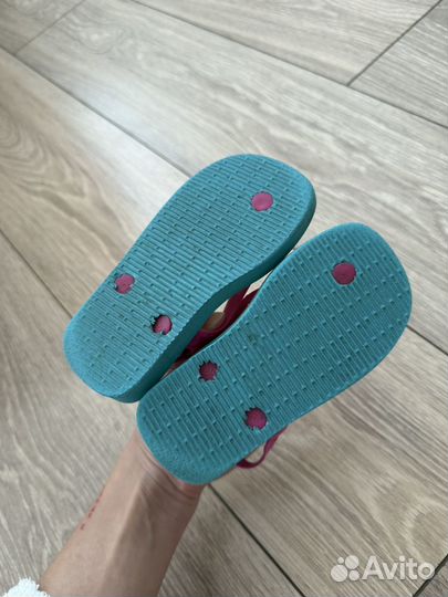 Купальник h&m и havaianas для девочки