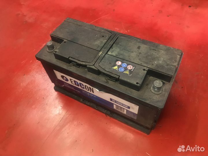 Аккумулятор edcon 100Ah 830A 353х175х190 Ca/Ca б/у