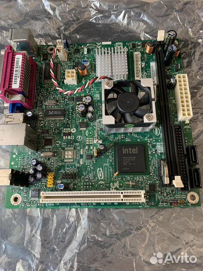 Мат. плата intel d945gclf + ddr2(1гб) + hdd160гб