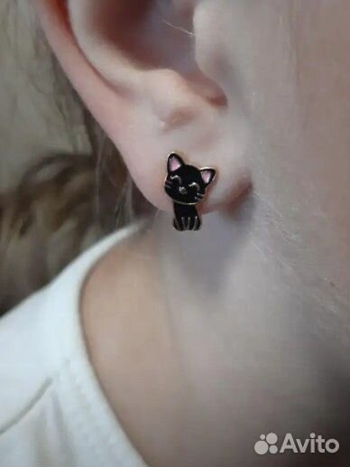 Серьги детские серебро