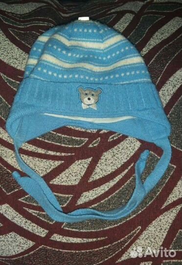 Шапки на мальчика на возраст от 0-6 мес