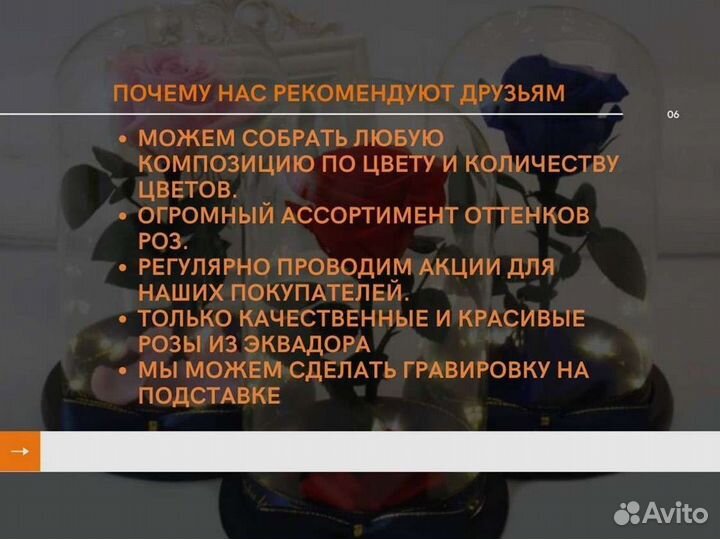 Розы в колбе на выбор