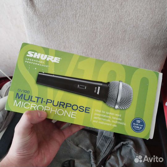 Микрофон shure SV100 с проводом