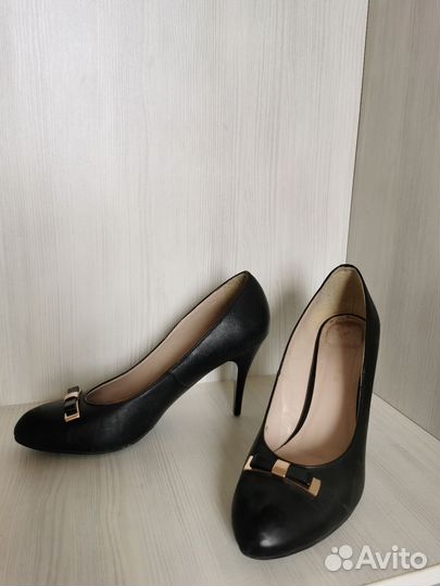 Туфли кожаные черные 43