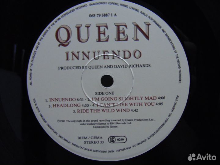 Виниловая пластинка Queen - Innuendo 1991 2020 LP