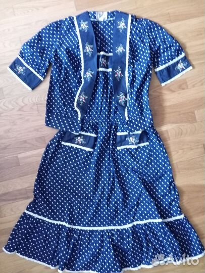 Винтажный сарафан и жакет хлопок СССР
