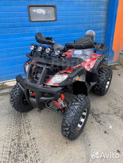 Квадроцикл Grizzly 250cc красно-белый