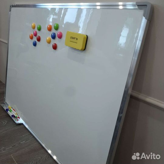 Доска демонстрационная магнитно-маркерная, 100на70