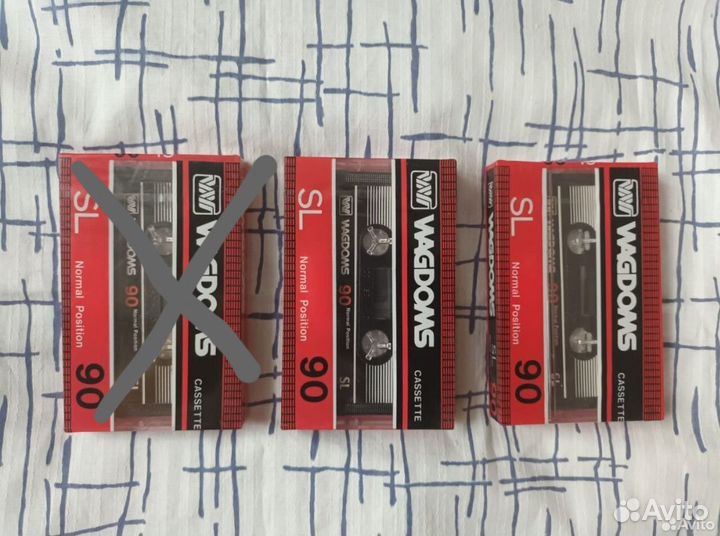 Аудиокассеты Wagdoms SL 90-2 штуки Новые