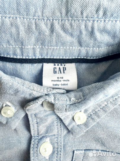Рубашка и джинсы на мальчика GAP, benetton, 1 год
