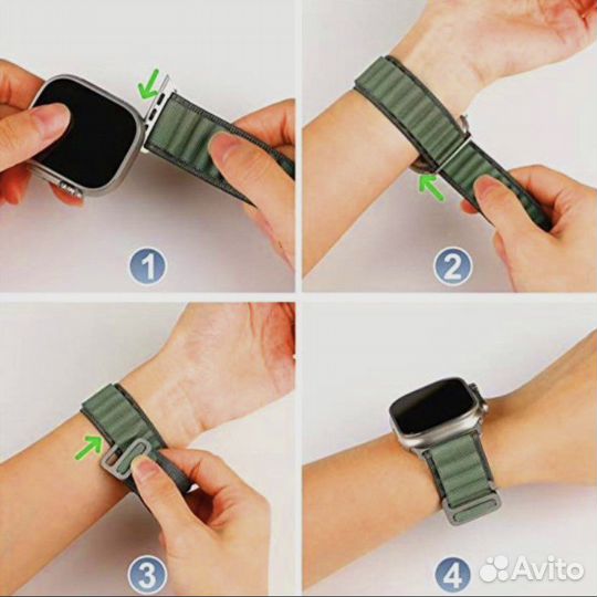 Ремешок тканевый для Apple watch 45-49 мм