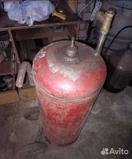 Газовый баллон для слива масла 50л