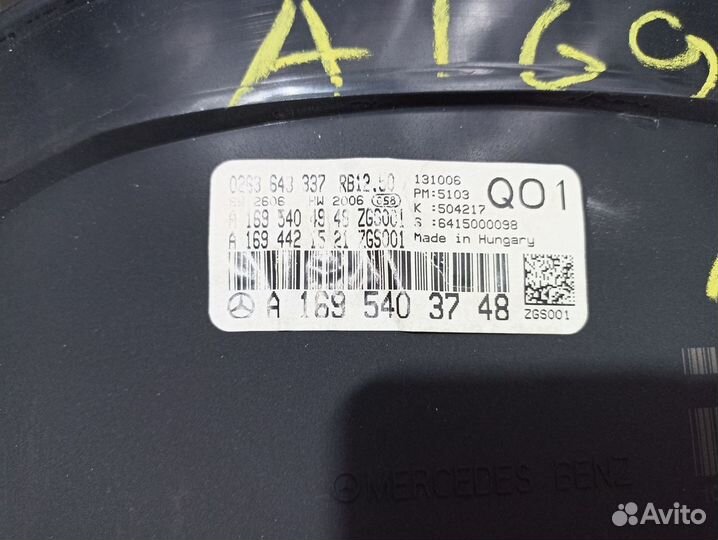 Приборная панель Mercedes W169 V-1.5