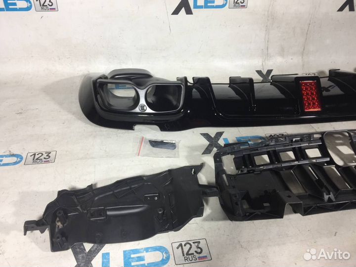 Диффузор с насадками Mercedes W213 AMG Brabus