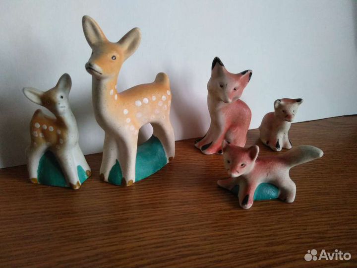 Турыгино.Звери нашего леса. Игрушки,фигурки СССР
