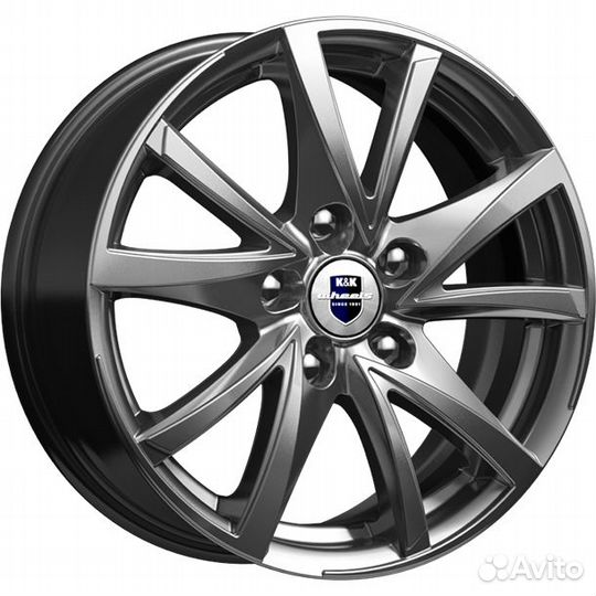 R15 4x100 6,5J ET46 D54,1 K&K Игуана (кс546) Дарк