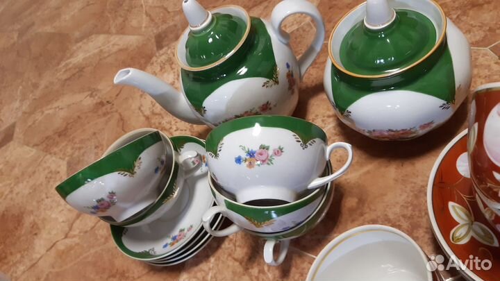 Чайный сервиз ссср,хрусталь