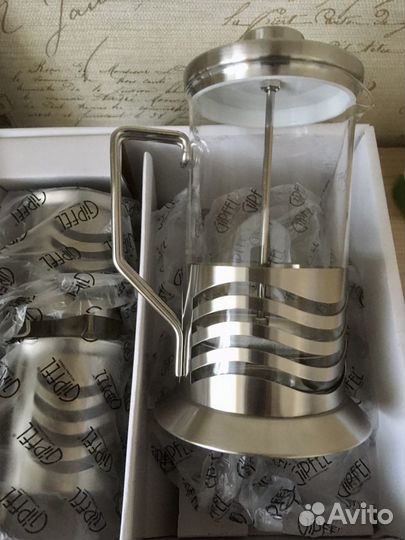 Френч-пресс + 2 стакана