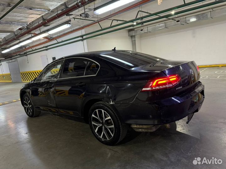 Volkswagen Passat 1.4 AMT, 2017, битый, 136 229 км