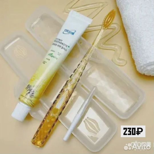 Набор зубная паста и щётка Атоми