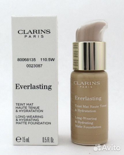 Clarins Everlasting матирующий тональный тон 109